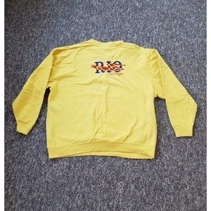 Vintage Yellow Sweatshirt with Colorful Logo